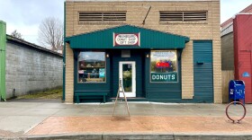 The Washboard Donut Shoppe is a destination for locals and tourist alike in downtown Tupper Lake. (Emily Russell/NCPR)