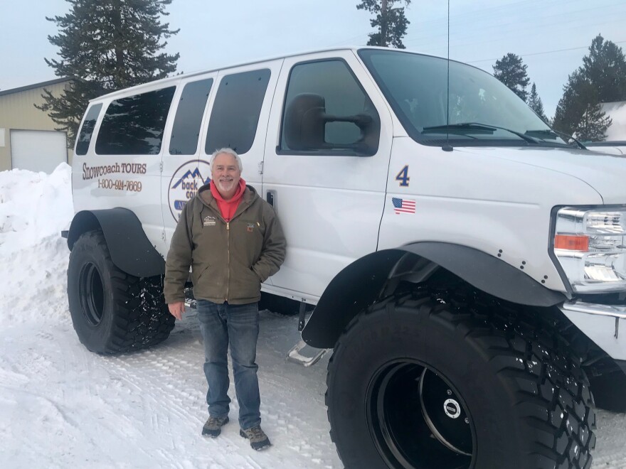 Jerry Johnson owns a business that rents snowmobiles and sends seven guided tours a day into Yellowstone National Park in the winter. His company is paying about $300 a day to help keep roads open and groomed during the partial federal government shutdown.