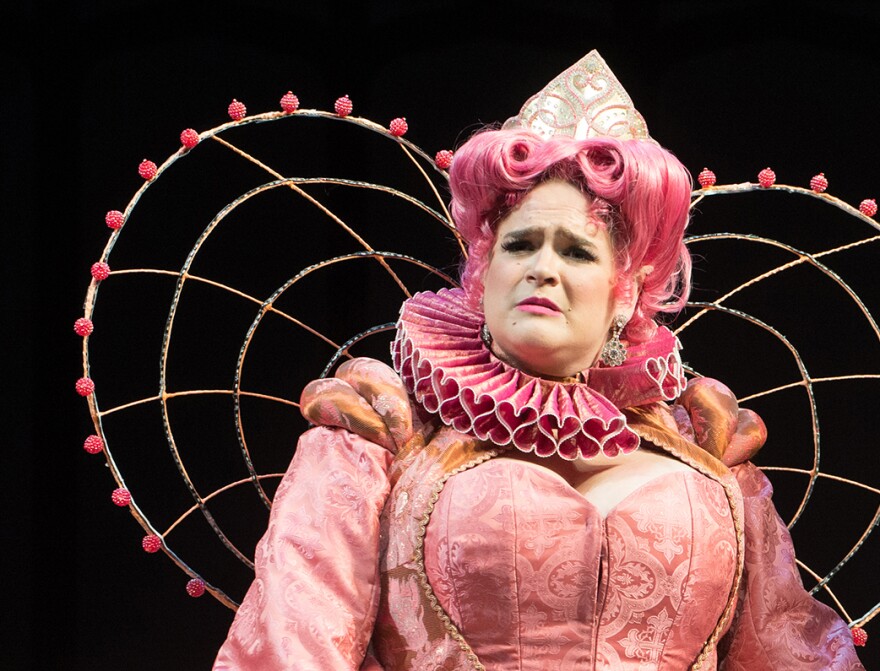 Bonnie Milligan stars as Pamela in the Oregon Shakespeare Festival's production of <em>Head Over Heels.</em>