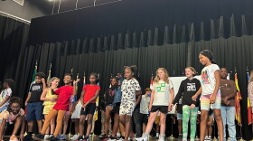 Freedom School students performing on stage on Friday, July 25.
