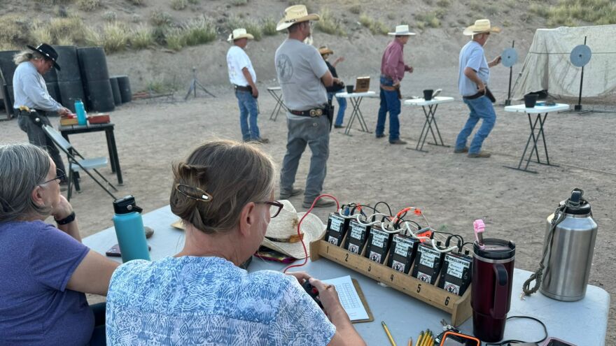 A fast draw competition.