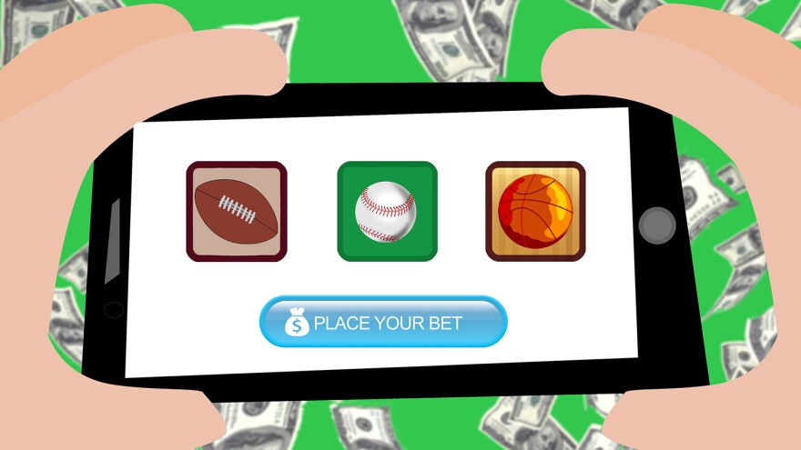 illustration of sports betting