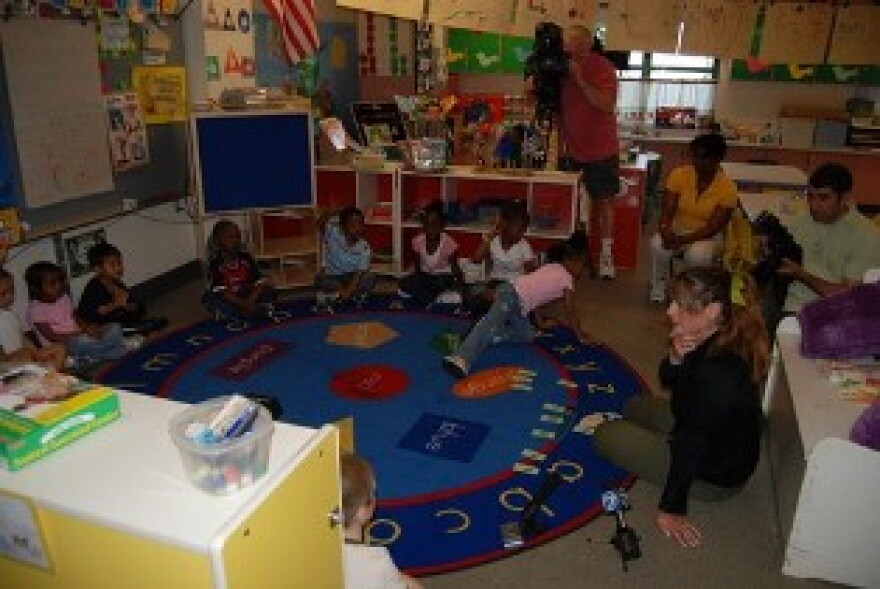 Pre-schoolers at the Stanley Makowski Early Childhood Center