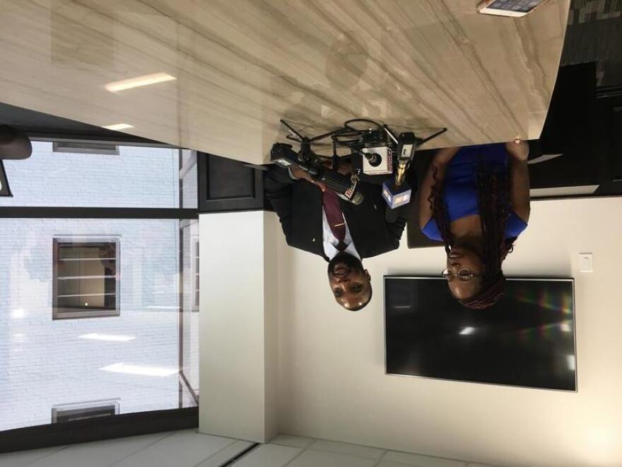 Carmen Ponder and S. Lee Merritt in Dallas on June 13, 2017.