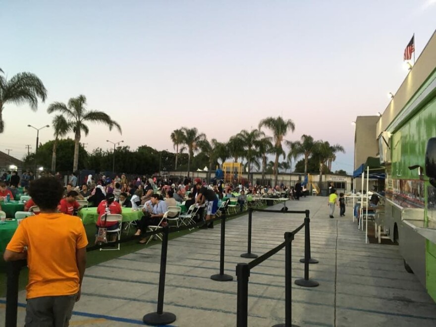 More than 1,400 people attended a recent Taco Trucks At Every Mosque event at the Islamic Society of Orange County in Garden Grove, Calif.
(Courtesy)