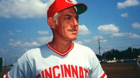 Cincinnati Reds manager Sparky Anderson looks on during baseball spring training in 1974. Anderson, the Hall of Fame manager, died Thursday, Nov. 4, 2010 in Thousand Oaks, Calif., at 76. 