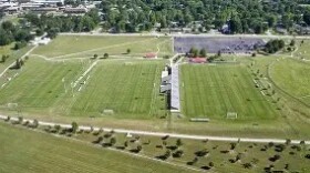 Overhead photo of the Lake Country Sports Complex off Pythian St.