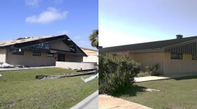 A training facility at Tyndall Air Force Base has been fully repaired nearly a year after Hurricane Michael. 