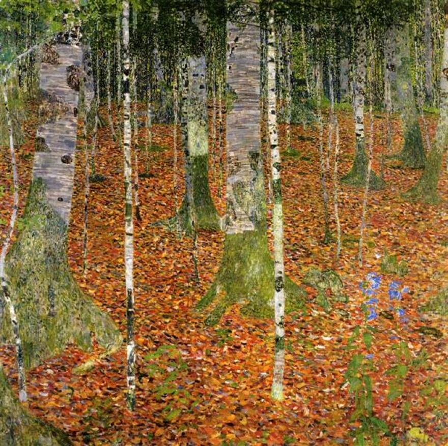 Klimt's Birch Fores painting, 1903