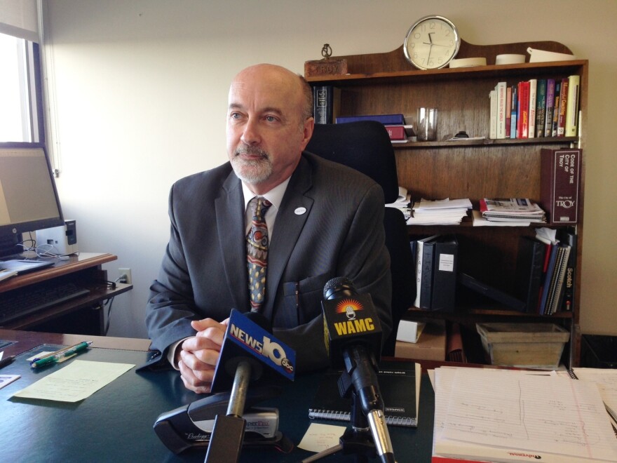 Troy Mayor Patrick Madden in his City Hall office, January 18, 2016.