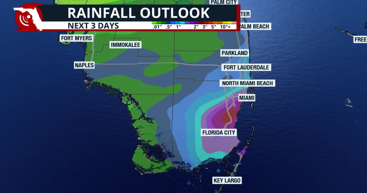 Downpours over parts of South Florida on Sunday, flooding possible ...