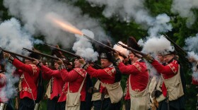Hoosiers reenact the Battle of Fort Sackville in Vincennes, Indiana.