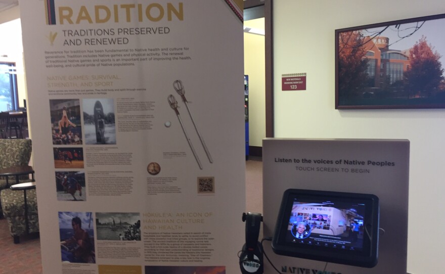 Banners and touch screen.