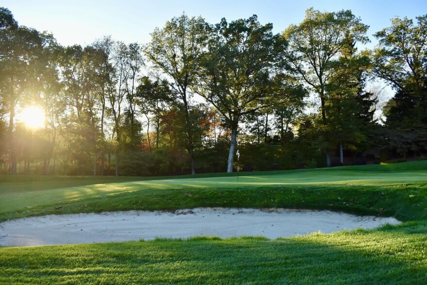 The Indiana Supreme Court is considering a dispute over Sandy Pines Golf Club’s driving range, where golf balls have repeatedly crossed onto a neighboring property.