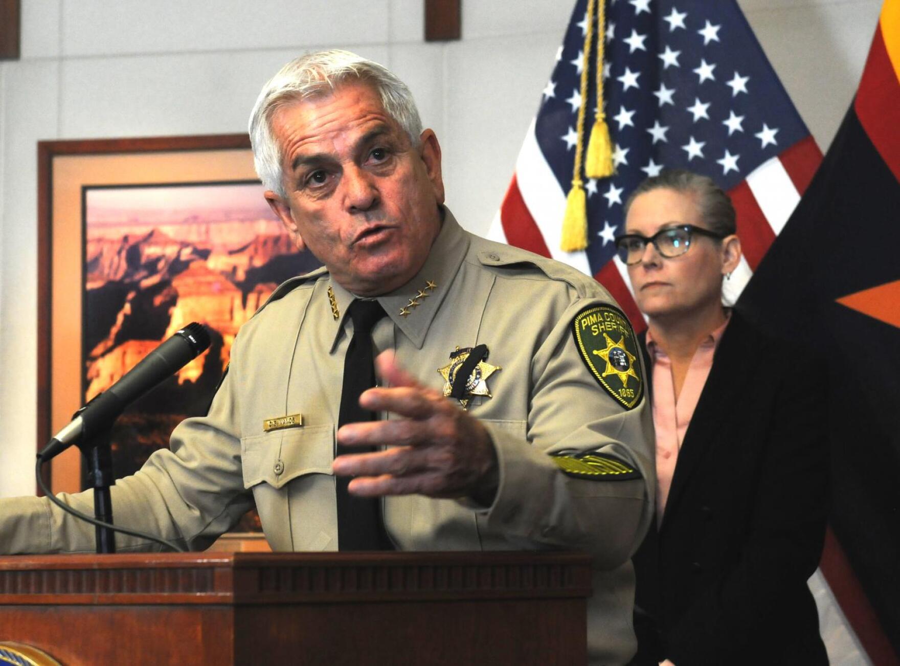 Pima County sheriff defends decision to suspend political rival