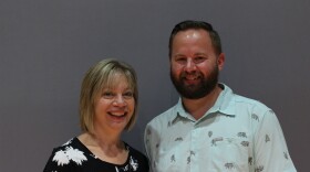 Susan Mather (left) and her son Reverend Nic Mather (right).