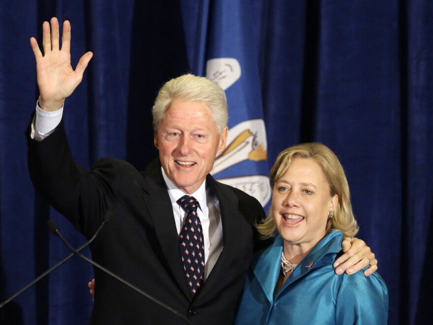 Sen. Mary Landrieu, whose family has deep political roots in Louisiana, and former President Bill Clinton, whose wife may have her eye on the White House in 2016.