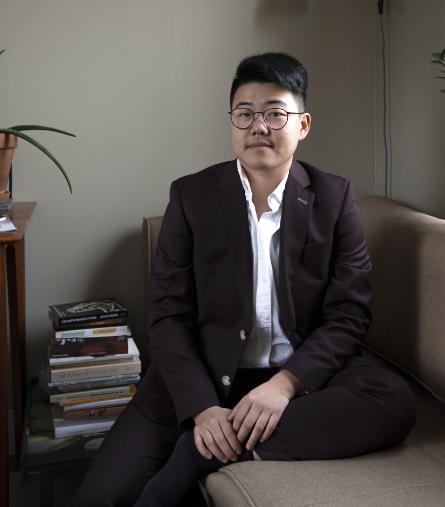 Poet Yanyi; his debut, <em>The Year of Blue Water</em>, won the Yale Younger Poets prize.