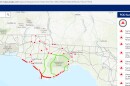 Site map where water, food and recovery supplies are being distributed for people affected by Hurricane Michael (Map as of 10/14/2018)