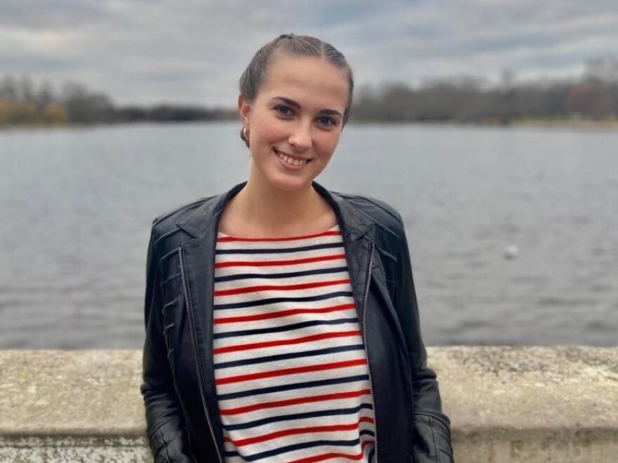 Vlada Trofimchuk is originally from the Ukrainian city of Sumy and is studying at Colby College in Maine.