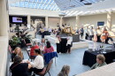 Local teachers gather and socialize during the Memorial Art Gallery's Teacher Open House. The MAG holds several educator-centered events per year to offer teachers appreciation and the opportunity to learn about the museum's free educational opportunities for students.