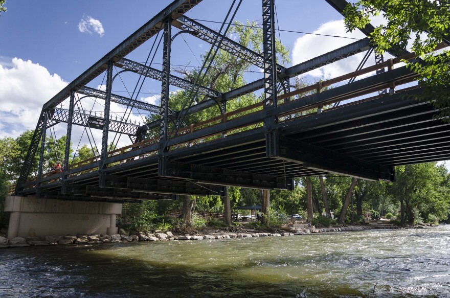 Colorado is one of 33 states that aren't on track to meet their funding goals for roads and bridges, like this steel bridge in Canõn City.