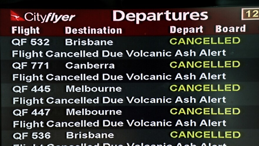 Tuesday (June 21, 2011): The cancellations board at the Quantas domestic terminal in Sydney.