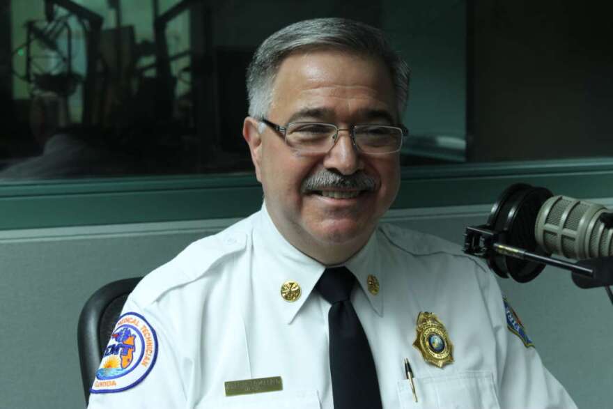 Orange County Fire Chief Jim Fitzgerald. Photo: Matthew Peddie, WMFE. 