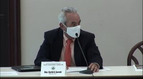 State Rep. Garth Everett (R-Lycoming, Union) chairs the House State Government Committee on April 6, 2020. The committee meeting was livestreamed. Ed Mahon / PA Post