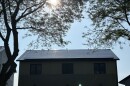 Solar panels are installed on the roof of every home in this net-zero energy community
