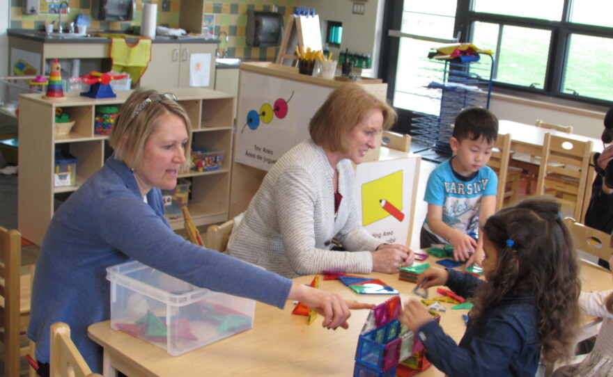 Seattle Mayor Jenny Durkan met with her youngest constituents at the Miller Annex Preschool before announcing her proposed levy to pay for more preschool slots.