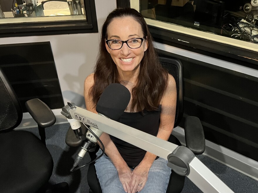 Julie Ratz in NPR Illinois Studio A