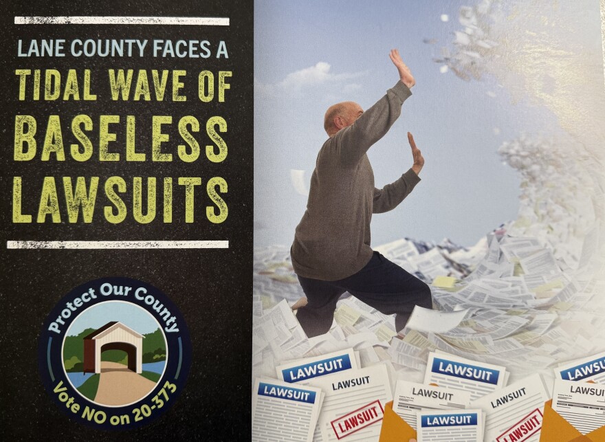 A Protect Our County advertisement which was mailed to a P.O. box in Eugene.