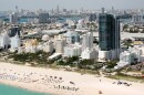 Miami Beach's beachfront skyline features a number of iconic Art Deco hotels, seen here in 2006.