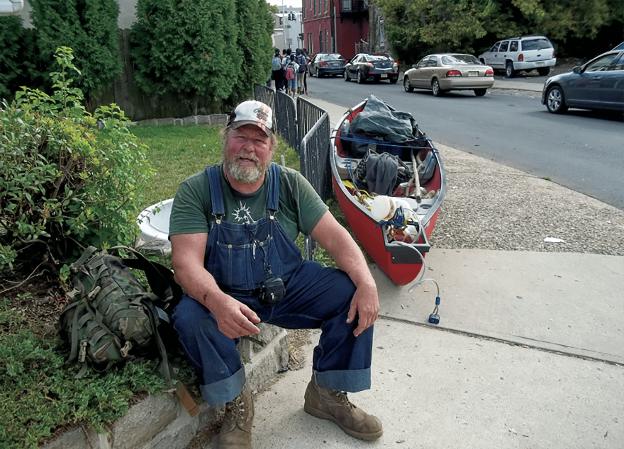  Dick Conant traveling between Delaware and Trenton, New Jersey, in October 2014. (Courtesy)