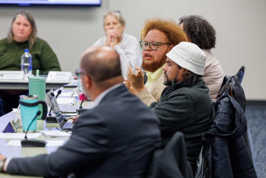 East Lansing Independent Police Oversight Commission Chair Ernest Conerly at a meeting on Nov. 12, 2025.