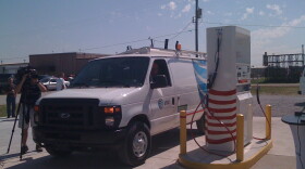 Truck at a Tulsa CNG Pump