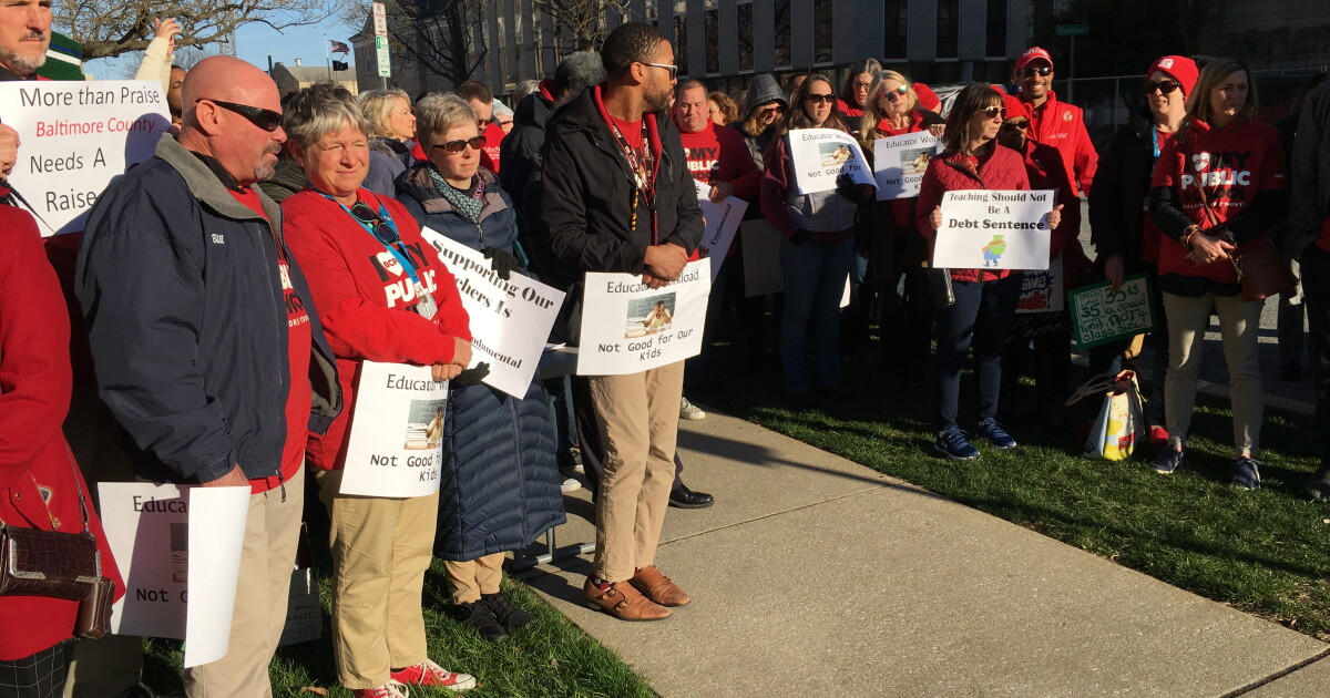 Baltimore County Teachers Rally For Education Money | WYPR