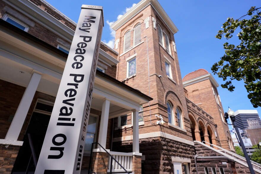 The 16th Street Education and Visitor Center is seen Wednesday, Sept. 9, 2026, in Birmingham, Ala. (AP Photo/Mike Stewart)
