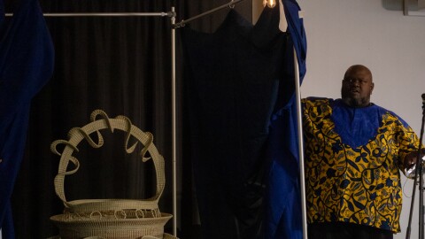 Corey Alston unveils Big Percy,