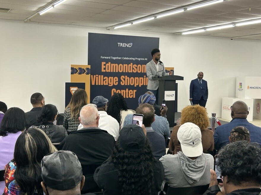 Mayor Brandon Scott says the city has contributed $7.5M for the shopping center.