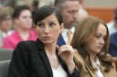Kouri Richins, a Utah mother of three who wrote a children's book about coping with grief after her husband's death and was later accused of fatally poisoning him, looks on during a hearing Monday, Aug. 26, 2024, in Park City, Utah. (AP Photo/Rick Bowmer, Pool)