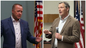 Both candidates speaking to Kansans on the campaign trail