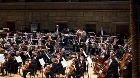 Rochester Philharmonic Orchestra on stage at Hochstein