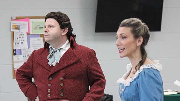 Jason Parrish and Siri Howard play John and Abigail Adams in '1776 the Musical.'