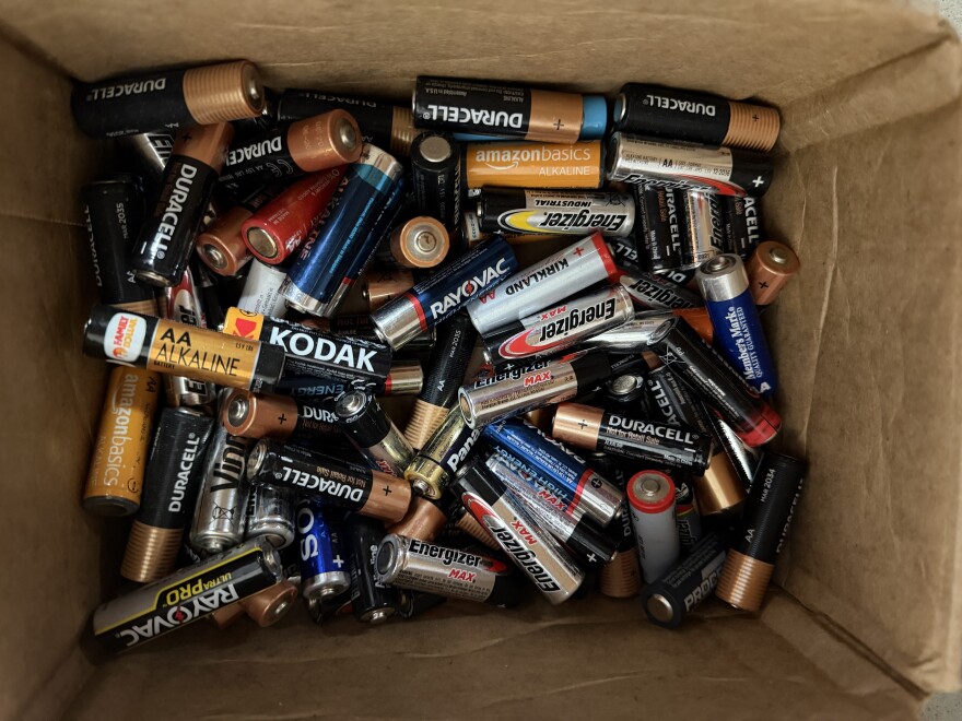 Single-use batteries. (Credit: Vivian La/IPR News)