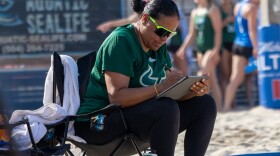 Pri Piantadosi-Lima coached USF to a 21-15 record in the program's first varsity season of beach volleyball. She was hired in 2023 to build the team from scratch.