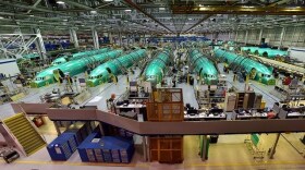 737 fuselage production in Wichita, Kansas.