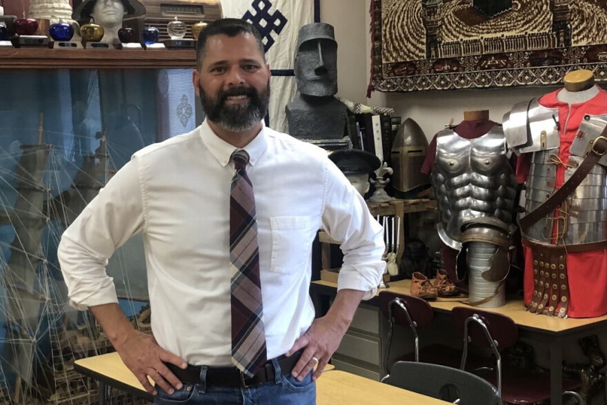History teacher Bob DeRuntz dedicates time to help students understand the visceral trauma of 9/11 — and how it shaped U.S. policies for years.