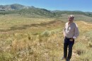 Kimball Art Center Executive Director Aldy Millken on the site of Dakota Pacific's project, which has moved slowly amid legal challenges and resident opposition.